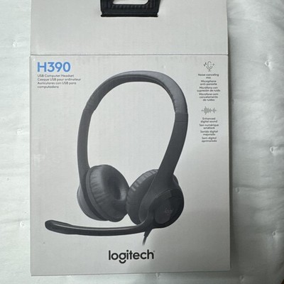 Logitech H390 Black Over the Ear USB Computer Headset NEW NIB