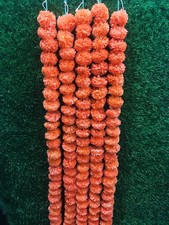 5 PC - 5 feet Marigold Garland Indian/American Wedding Party Mantle Decorati...