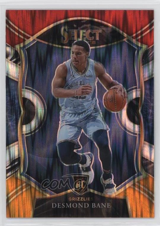 2020-21 Select Concourse Red White Orange Flash Prizm Desmond Bane Rookie RC b1g