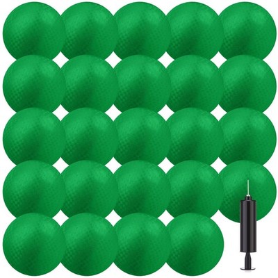 Yunsailing 24 Pack Dodgeballs Bulk 6 Inch Operation Christmas 6'', Dark Green
