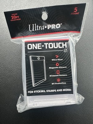 Ultra Pro One-Touch S Sticker Stamps Magnetic Case Holder 20 PT. 5 Count