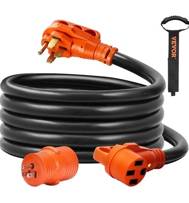 VEVOR 15 ft Extension 50 Amp, Heavy Duty STW Power Cord 14-50R Female NEMA...