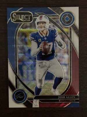 2024 Panini Select Club Level Josh Allen #225 Tri-Color Prizm #/149 - Bills