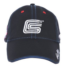 Men's Carroll Shelby Cobra Ford Cap Adjustable Black Fabric Hat