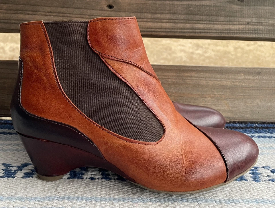 ✅Spring Step L'Artiste Bourgeois Leather Heeled Ankle Boots Women's 37 EU, 6.5-7 - Image 3 of 4