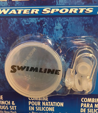 Swimline Silicone Nose Pinch  Ear Plug Set Swim Class Kit Budget Clear 9602 NEW