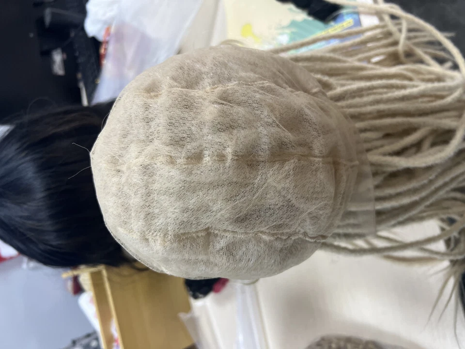 24-дюймовые длинные кружевные парики с дредлоком белые светлые плетеные парики для черных женщин - Изображение 4 из 4