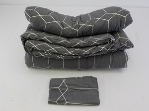 Atsense SG004 - Comforter 3-Piece Set, Queen, Grey  eBay