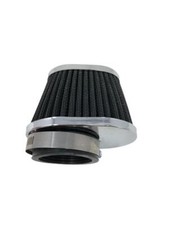 Highway Hawk Luftfilter / universal / oval / d = 48 mm / chrom (1 St&uuml;ck)