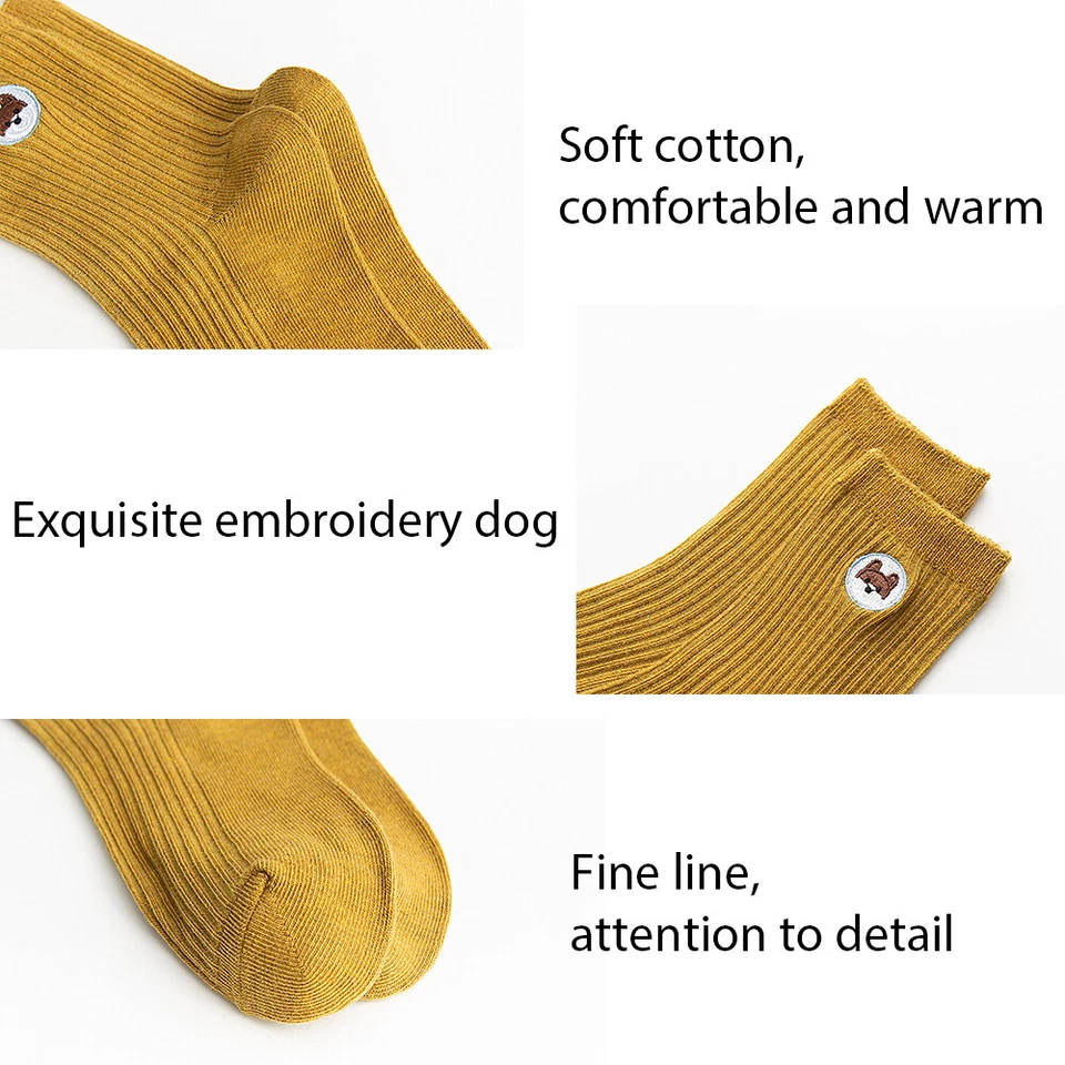 Женские лодыжки спортивные носки хлопок смешной собаки весна лето повседневный экипажа носки - Изображение 4 из 4