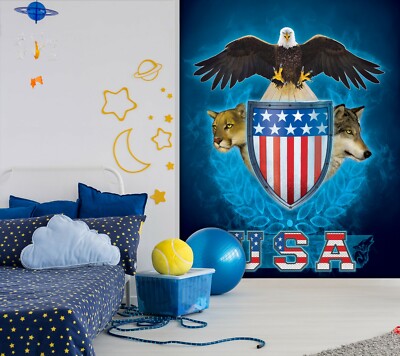 3D USA Dreifaltigkeit M295 Tapete Wandbild Selbstklebend Abnehmbare Vincent Amy