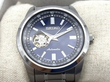Near MINT SEIKO PRESAGE Automatic Watch Navy Blue Open heart 4R38-02A0 Boxed
