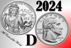 2024-D American Women Quarters Celia Cruz — photo from another recent sale