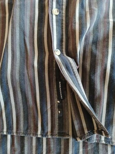 'BREAKAWAY' EC SIZE XL Black, grey, red striped LONG SLEEVE COTTON TOP - Picture 4 of 5