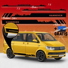 Seiten-Streifen Aufkleber-Set, komp. mit VW T5/T6 - Skyline Stadt Hannover R Seiten-Streifen Aufkleber-Set, komp. mit VW T5/T6 - Skyline Stadt Hannover R