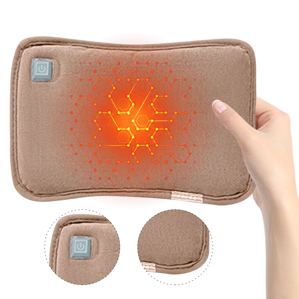 USB Charging Electric Heated Hand Warmer Pouch 3 Heat Levels for