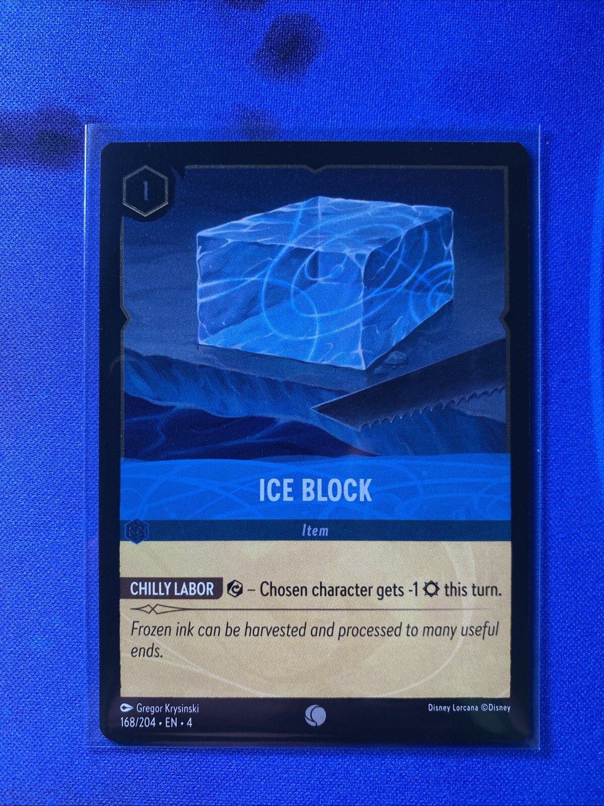 Disney Lorcana Ursula’s Return Ice Block 168/204 NM Cold Foil