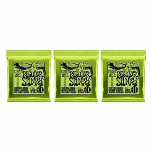 3PACK Ernie Ball 2221 Regular Slinky Nickel Wound Electric Guitar Strings 10-46 - Picture 10 of 11