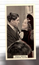 MERLE OBERON & LAURENCE OLIVIER - MOVIE STAR CARD- WIX FILM FAV SER 3 1939 #23