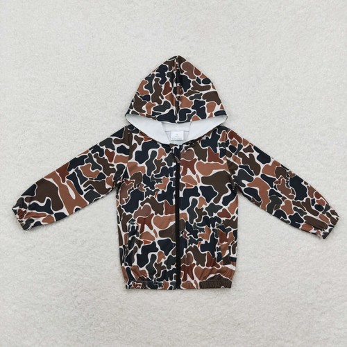 Toddler Boys Hunting Camouflage Pullover Full Zip Jacket Hoodie Top Coat - Picture 7 of 11