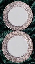 1890's Dunn Bennett D B & Co Eureka Pattern Dinner Plate England 10" Set Of 2