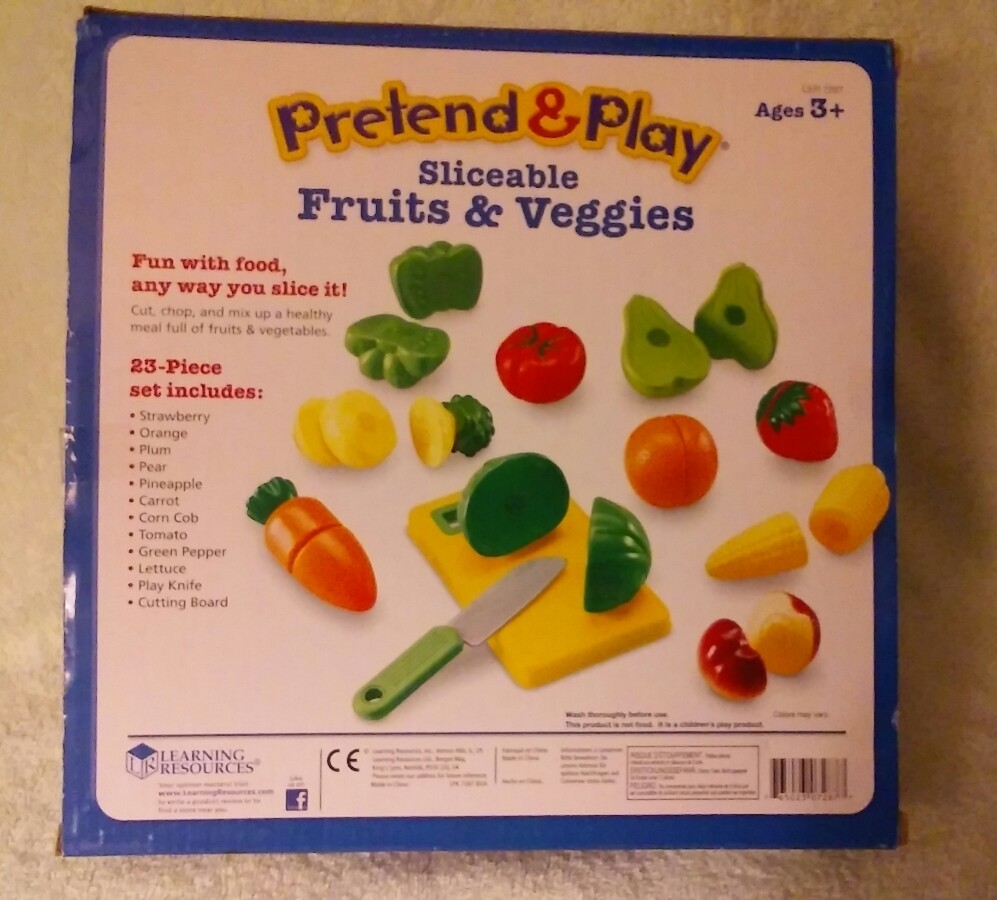 Learning Resources Pretend Play Sliceable Fruits 7287 for sale