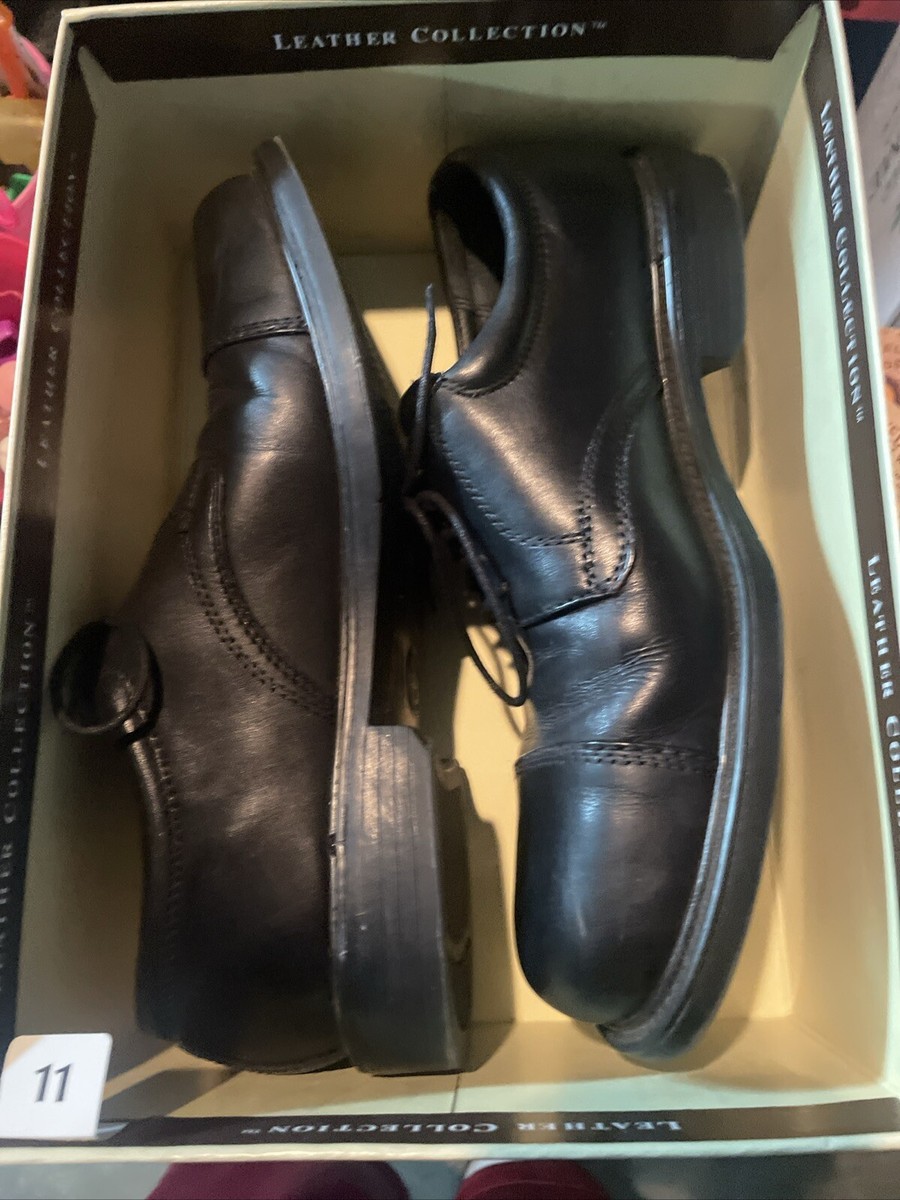 Hunters Bay Black Cap Toe Oxford Derby Leather Men display picture 2