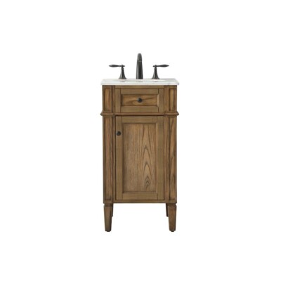 Elegant Decor Park Avenue 18'' Single Bathroom Vanity, Driftwood - VF12518DW
