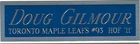DOUG GILMOUR LEAFS NAMEPLATE AUTOGRAPHED SIGNED HOCKEY STICK-JERSEY-PUCK-PHOTO