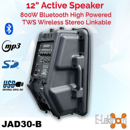 E-Lektron Quad 882 3600W PA Sound System 2X12" Powered 2X18" Subwoofer w Poles - Picture 4 of 21