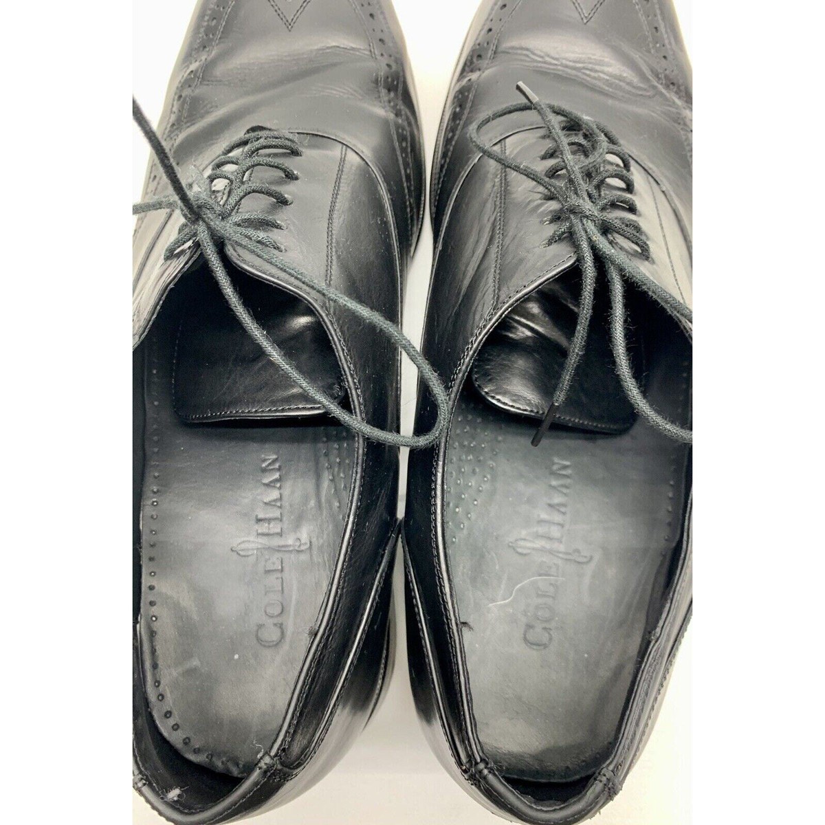Cole Haan Air Pitney Wing Orford sz 9.5 Cole Haan Air Pitney Black Leather Wingtop Oxfords C09149 sz  main image 3