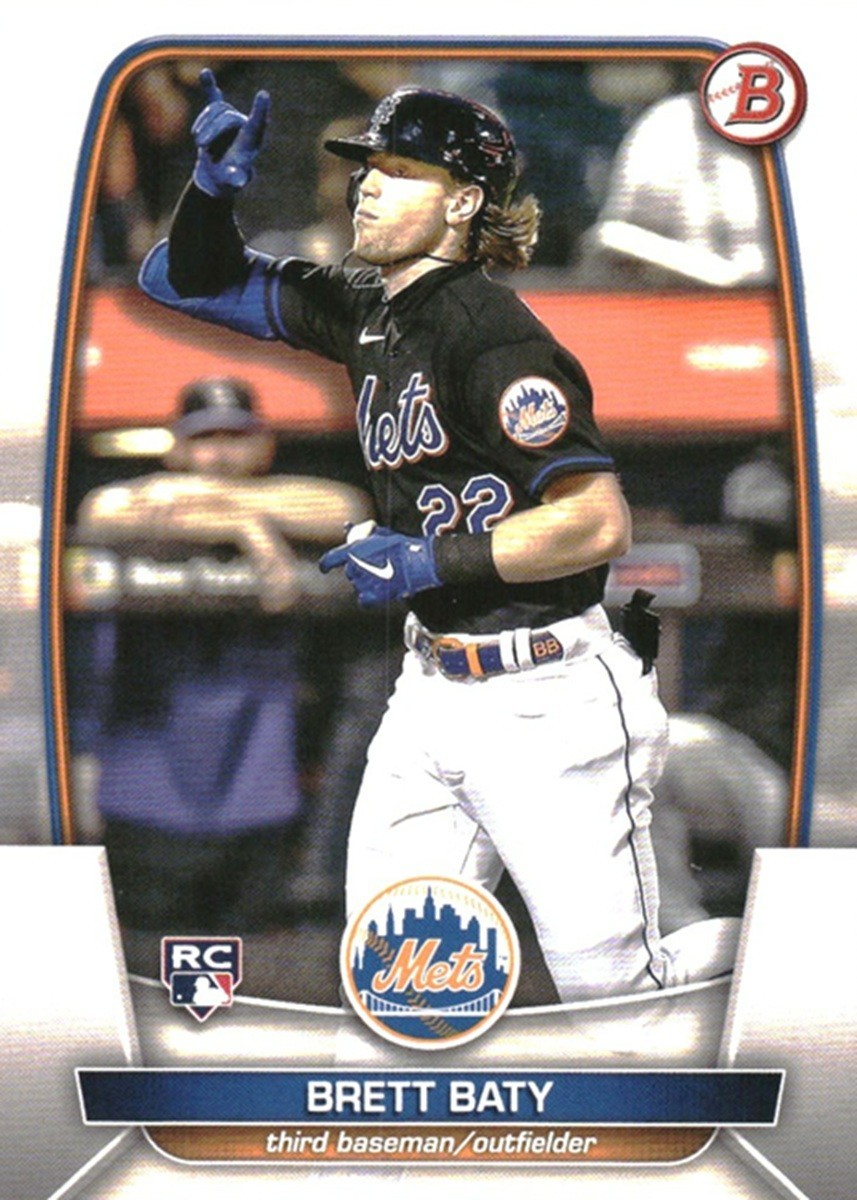2023 Bowman #80 Brett Baty RC New York Mets