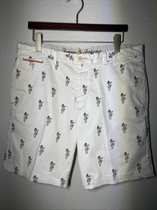 Tommy Bahama Hula Girl Men Shorts Cotton Stretch Resort Tiki Party Retro Size 36