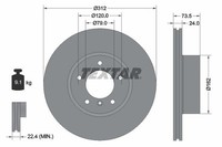 2X Textar Bremsscheibe 92176105 FüR BMW