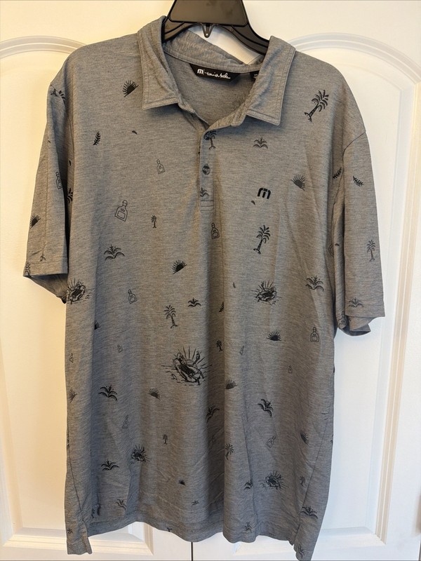 Travis Mathew Polo XXL Palm Trees