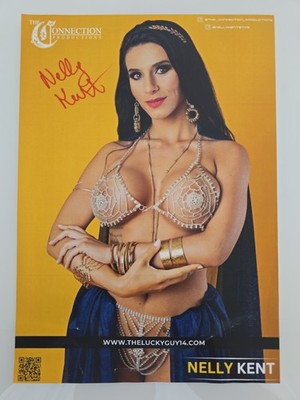 NELLY KENT XXL Poster Autogramm Original Signiert Autograph Signed 20x30cm