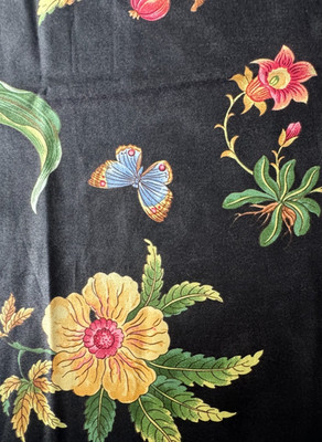 Brunschwig & Fils Greenwich Glazed Chintz Designer Fabric Remnant 24''x24''