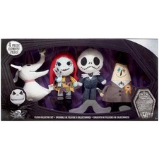 NIB Tim Burton's The Nightmare Before Christmas Disney 4PC Plush Collector Set