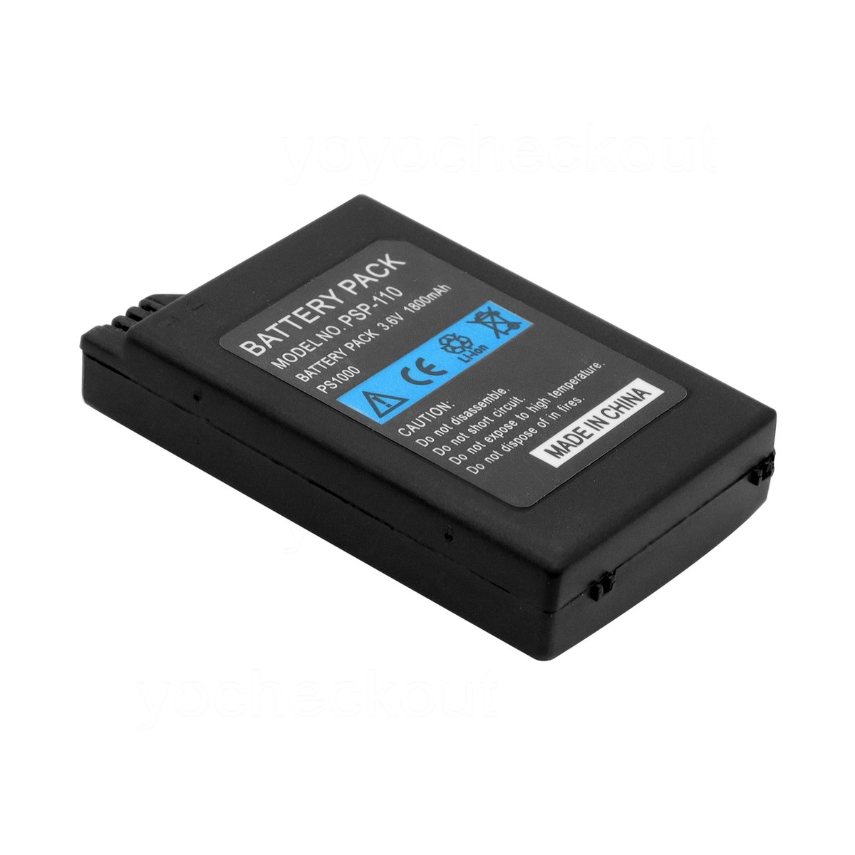 Sony Playstation Portable PSP-110 Accu  3.7 V, 1800 MAh 123accu Huismerk Aso00227 M2 Big