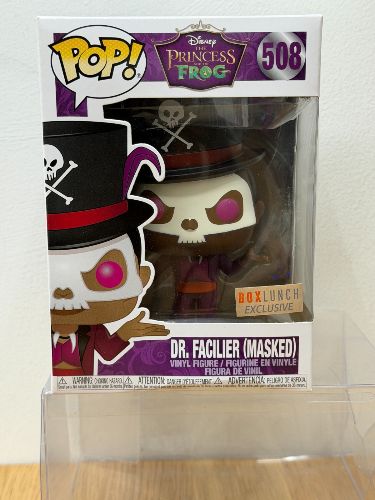Funko Pop The Princess And The Frog #508 Dr. Facilier Masked Box Lunch + Protect