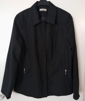 in Linea leichte Damen Jacke Übergangsjacke Windbreaker Gr. 42 Polyester schwarz