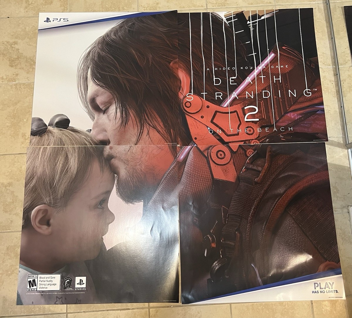 DEATH STRANDING 非売品　販促用ポスター Death Stranding 2 Giant GameStop Promotional Poster (48x48) | eBay