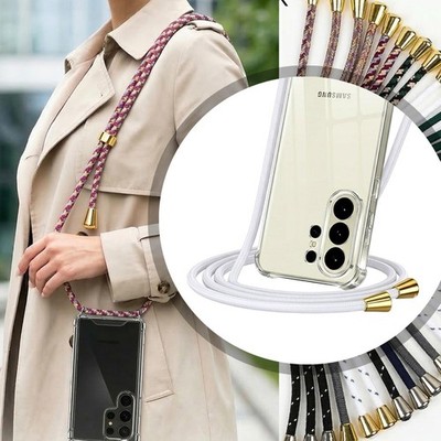 Handy Kette Hülle für Samsung Galaxy S26 Plus Case Umhängeband Transparent TPU