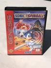 1993 Vintage Sonic Spinball Sega Genesis Complete Manual Case