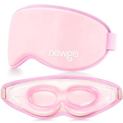 NEWGO Cooling Gel Eye Mask 3D Soft Cold Mask, 1 Count (Pack of 1), Pink