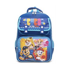 PAW Patrol Kid Large Backpack Blue Pups to the Rescue Chase Marshall Skye Rubble