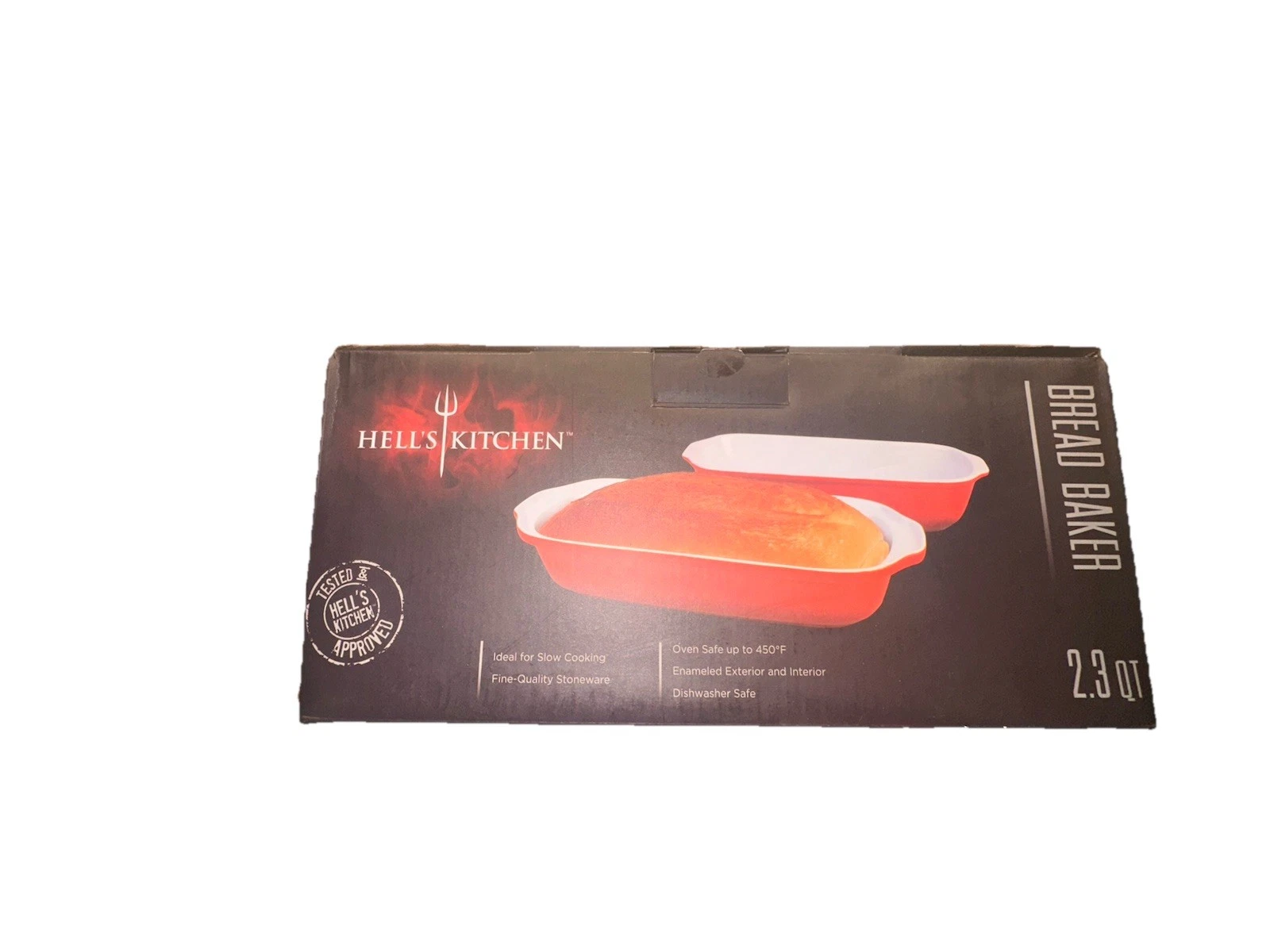Gordon RamseyHells Kitchen Artisan Bread Baker 2.3 Quart Stoneware Baking Dish