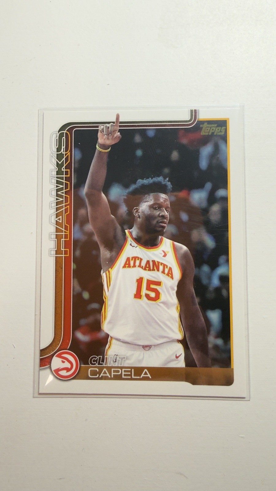 2025/26 Topps Basketball - Golden Mirror Image Variation -Clint Capela-#63 Hawks