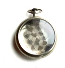 Vintage Illinois Watch Case Company nickel Pocket Watch Case, w crystal, crown