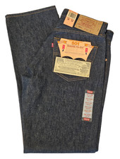 VTG NWT Levis Original 501xx Shrink To Fit Y2K Button Fly Raw Denim Sz 34x33.75